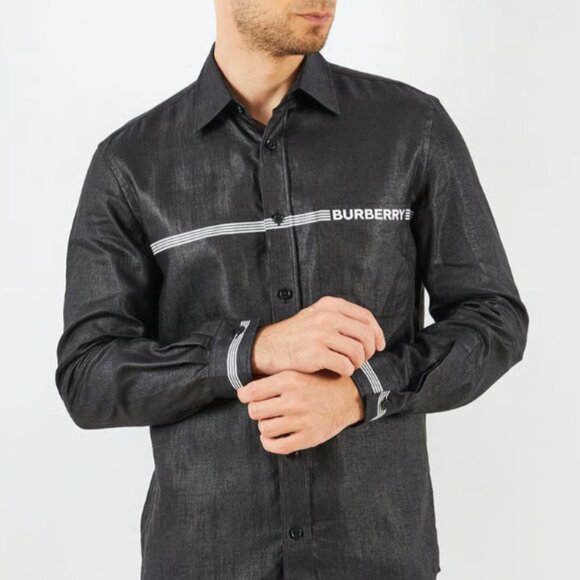 Burberry Men Dress shirt XS black - Picture 2 of 9